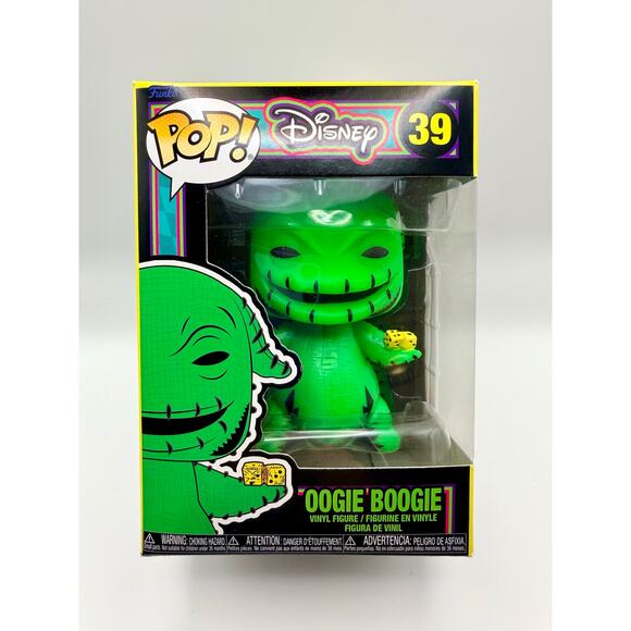 Funko Other - Oogie Boogie #39 – Nightmare Before Christmas Blacklight Funko Pop (Excellent)